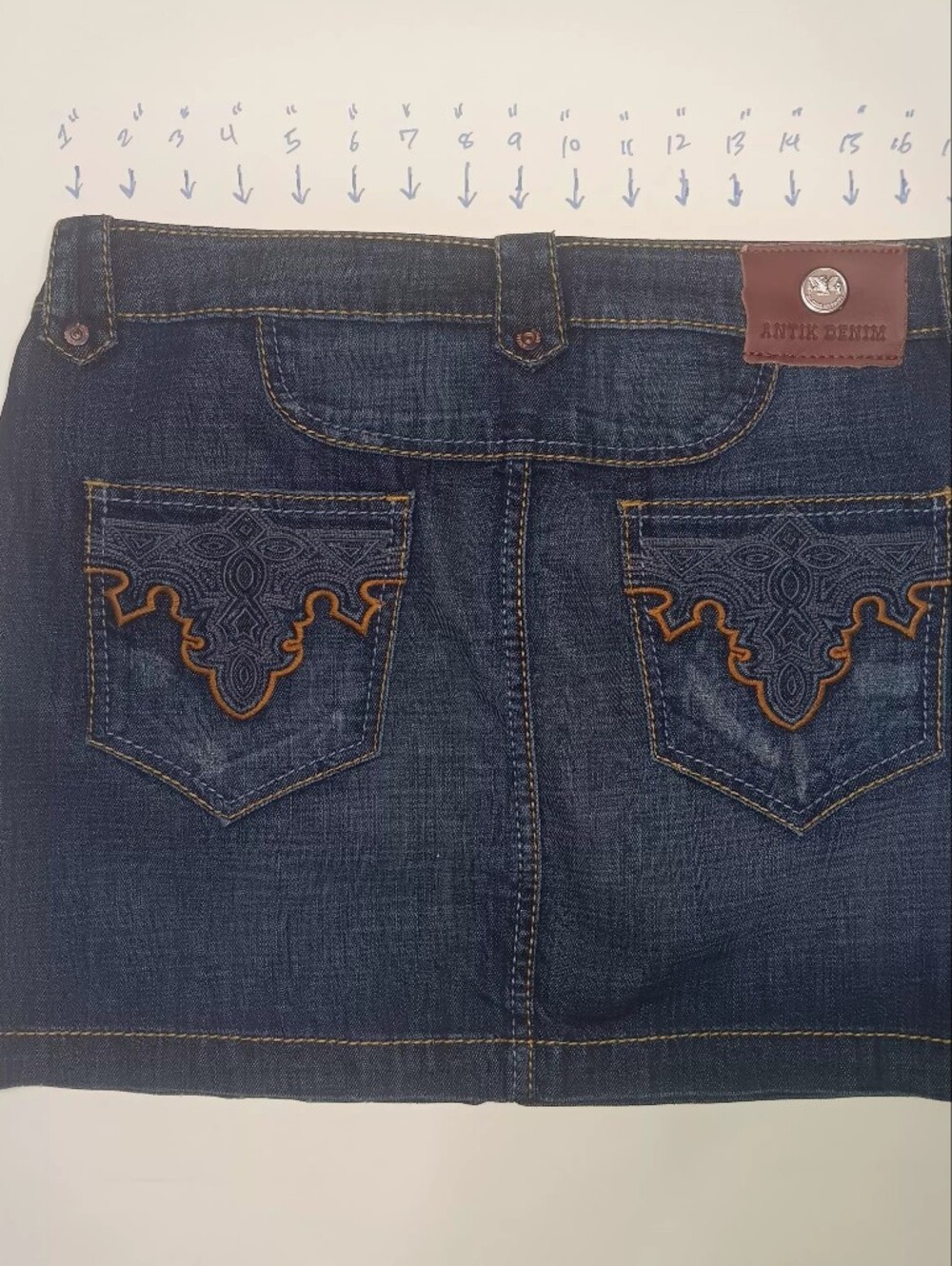 Antik Dark Blue Embroidered Back Pocket Jeans